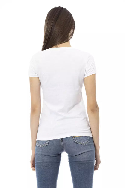 Trussardi Action White Cotton Women T-Shirt