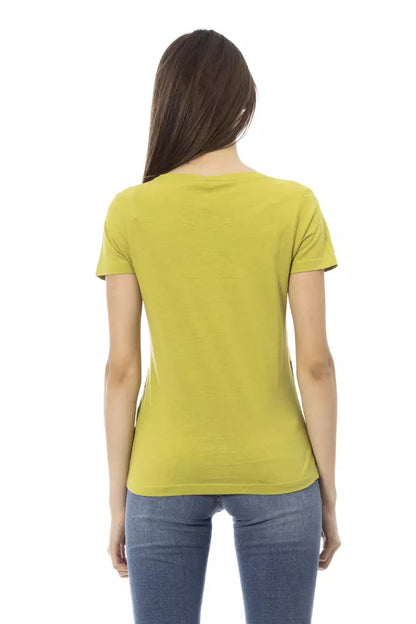 Trussardi Action Green Cotton Women T-Shirt