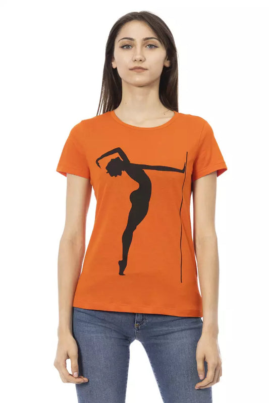 Trussardi Action Orange Cotton Women T-Shirt