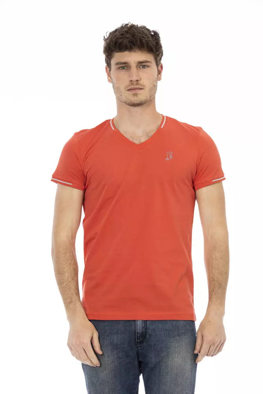 Trussardi Action Orange Cotton Men's T-Shirt