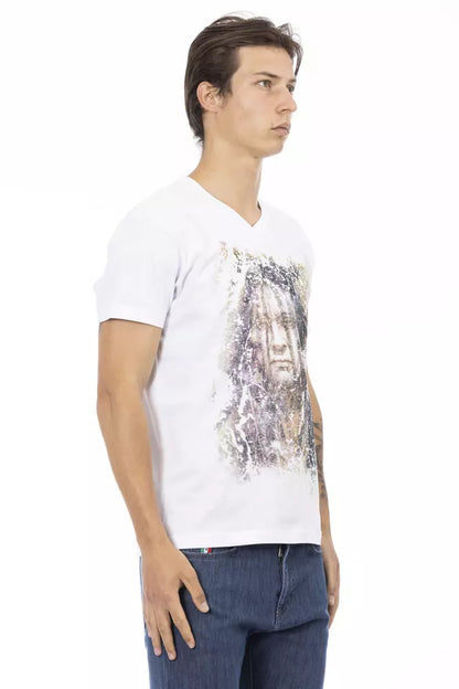 Trussardi Action White Cotton Men's T-Shirt