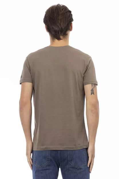 Trussardi Action Brown Cotton Men's T-Shirt