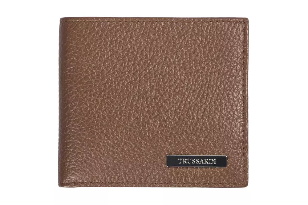 Trussardi Brown Leather Men Wallet