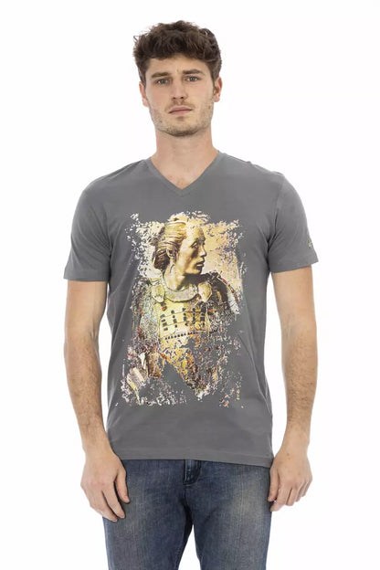 Trussardi Action Gray Cotton Men's T-Shirt