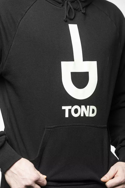 Tond Black Cotton Men Sweatshirt