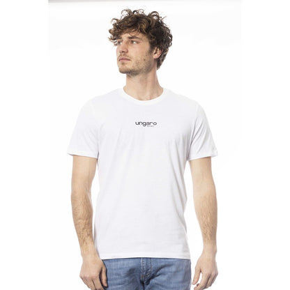 Ungaro Sport White Cotton Men T-Shirt