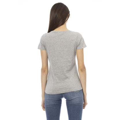 Trussardi Action Gray Cotton Women T-Shirt