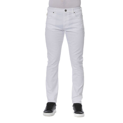 Trussardi Jeans White Cotton Men's Jeans