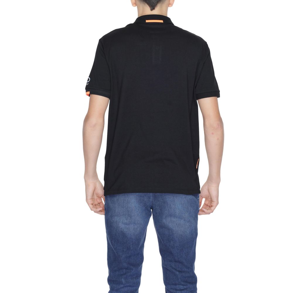 Suns Black Cotton Polo Shirt