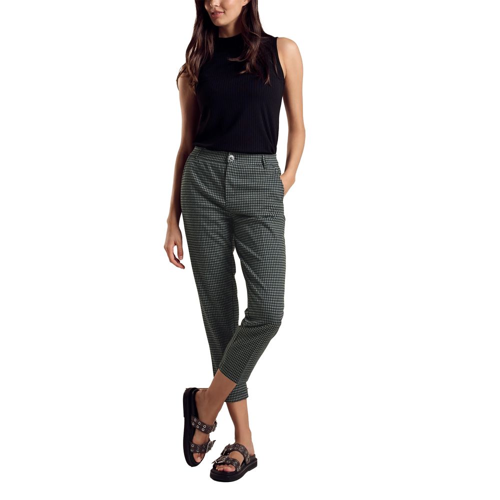 Street One Green Polyester Jeans & Pant