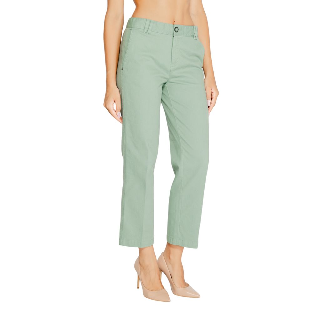 Street One Turquoise Cotton Jeans & Pant