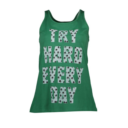 Silvian Heach Green Cotton Women Tank Top