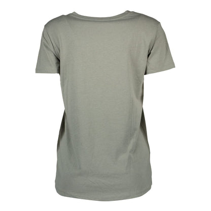 Silvian Heach Green Cotton Women T-Shirt