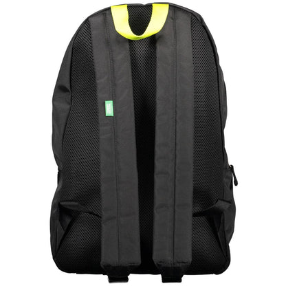 Tommy Hilfiger Black Polyester Men Backpack