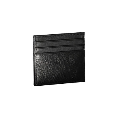 Tommy Hilfiger Black Leather Men Wallet