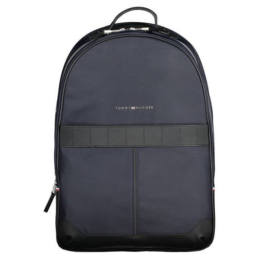 Tommy Hilfiger Blue Polyester Men Backpack