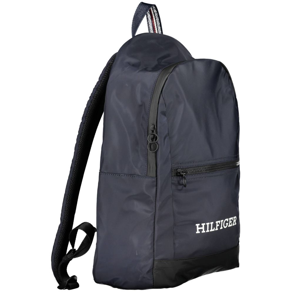 Tommy Hilfiger Blue Polyester Men Backpack