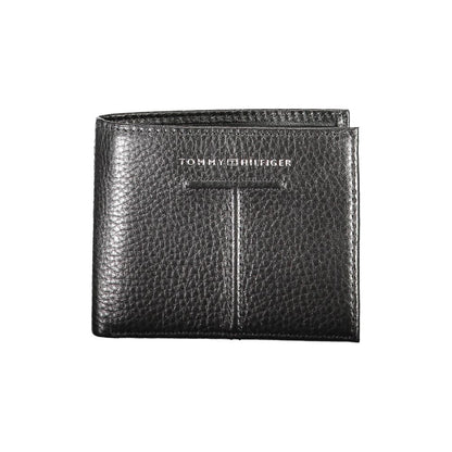 Tommy Hilfiger Black Leather Men Wallet