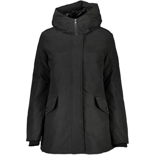 Woolrich Black Cotton Jackets & Coat