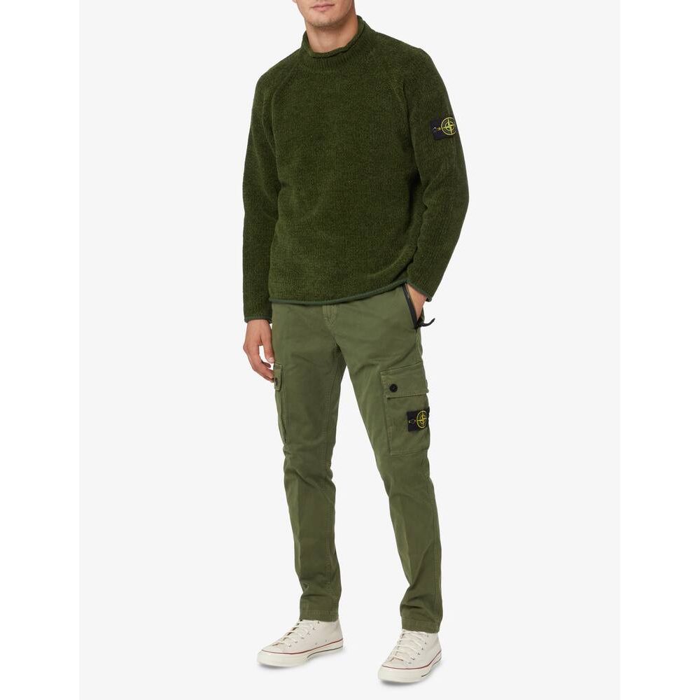 Stone Island Green Cotton Jeans & Pant