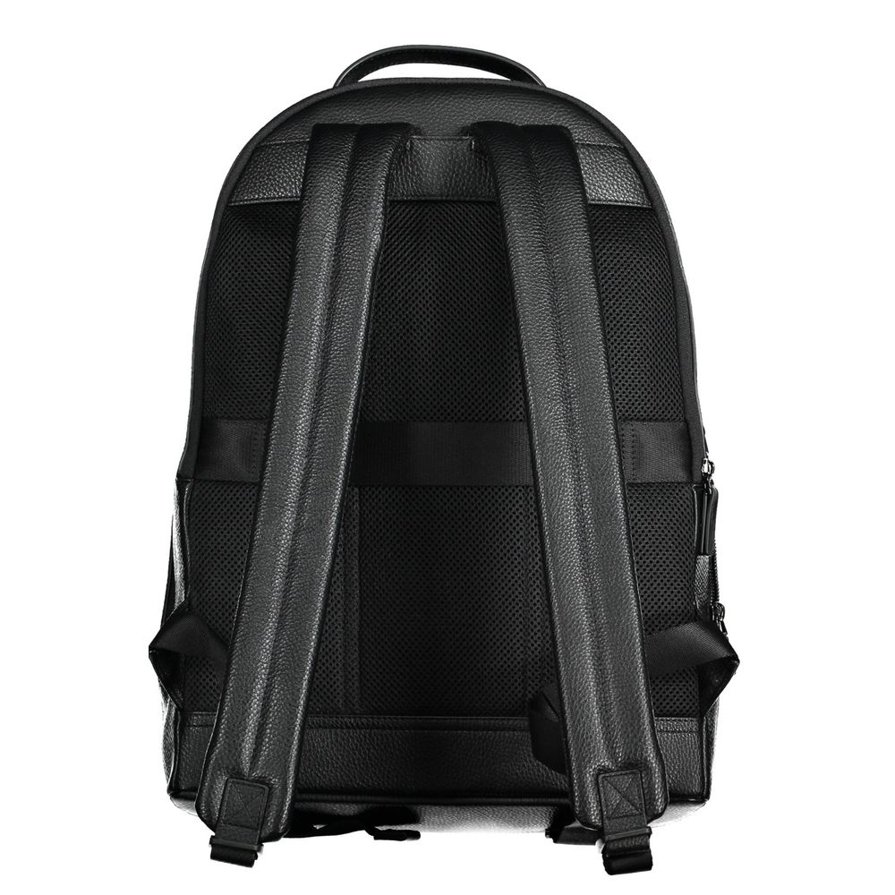 Tommy Hilfiger Black Polyethylene Men Backpack