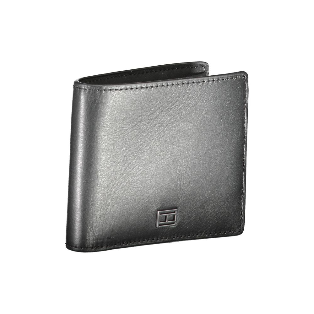 Tommy Hilfiger Black Leather Men Wallet