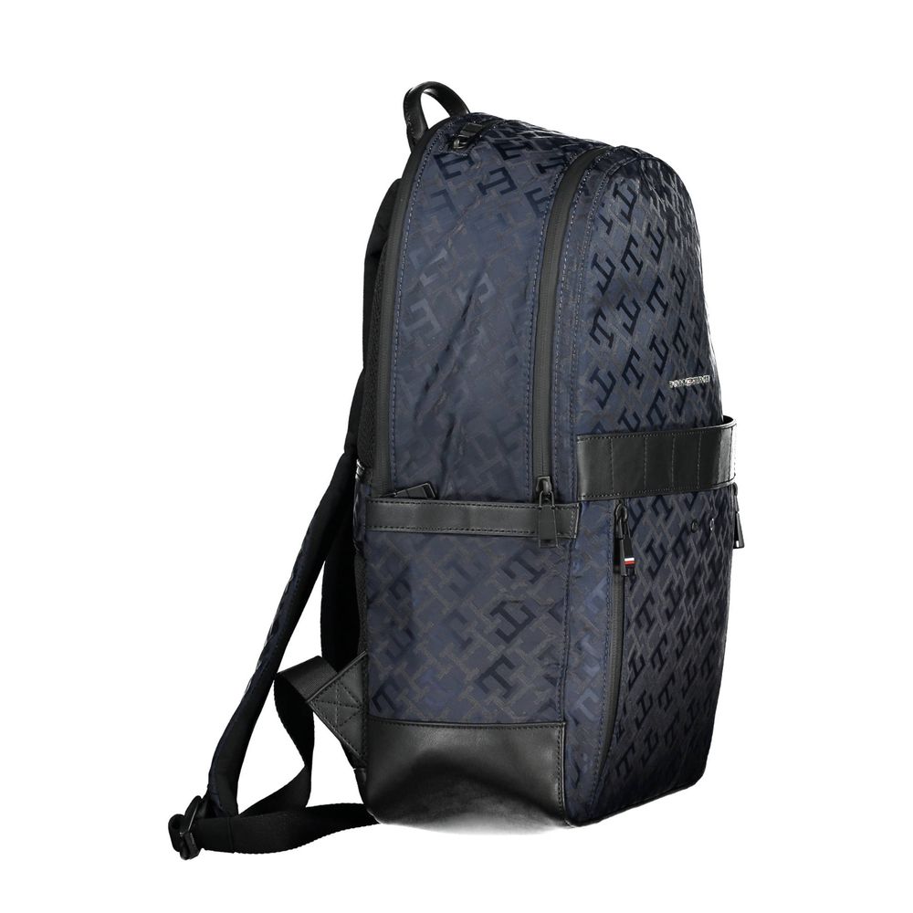 Tommy Hilfiger Blue Polyester Men Backpack