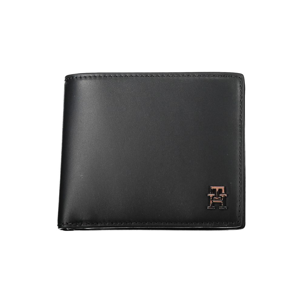 Tommy Hilfiger Black Leather Men Wallet