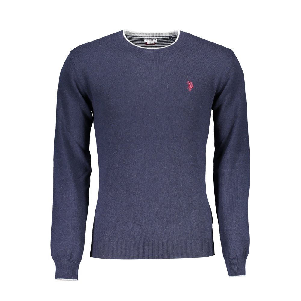 U.S. POLO ASSN. Blue Wool Men Sweater