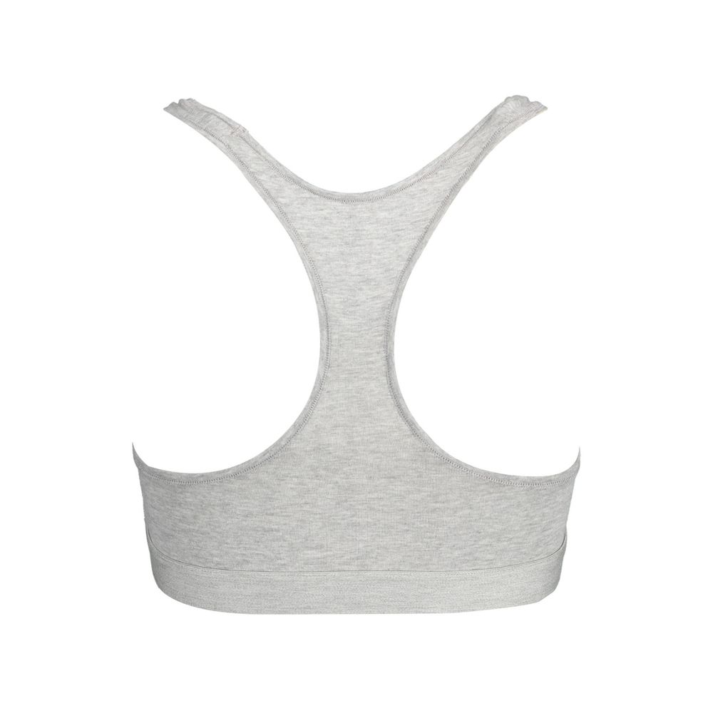 Tommy Hilfiger Gray Cotton Women Sports Bra