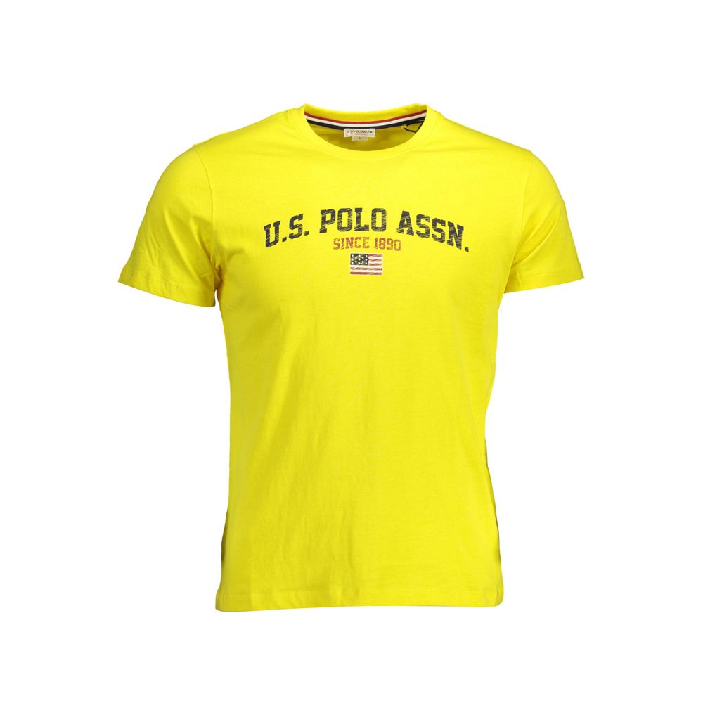 U.S. POLO ASSN. Yellow Cotton Men TShirt