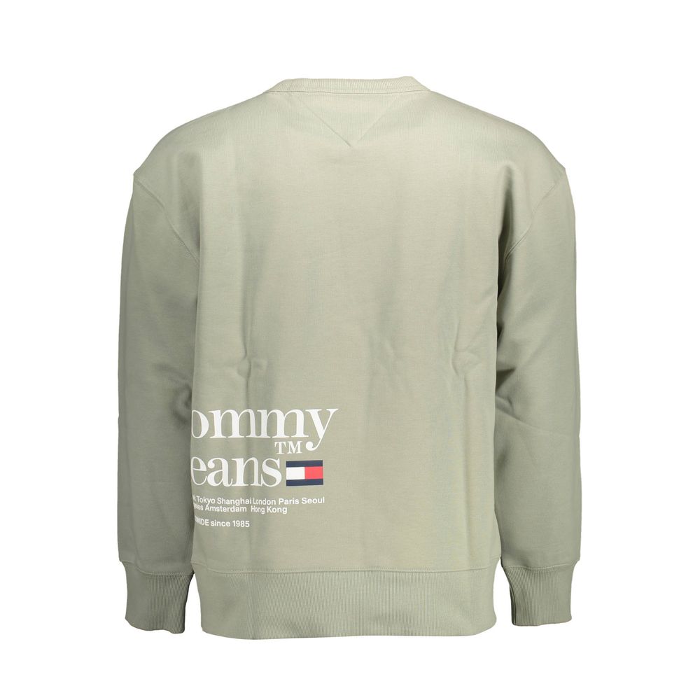 Tommy Hilfiger Green Cotton Men Sweater