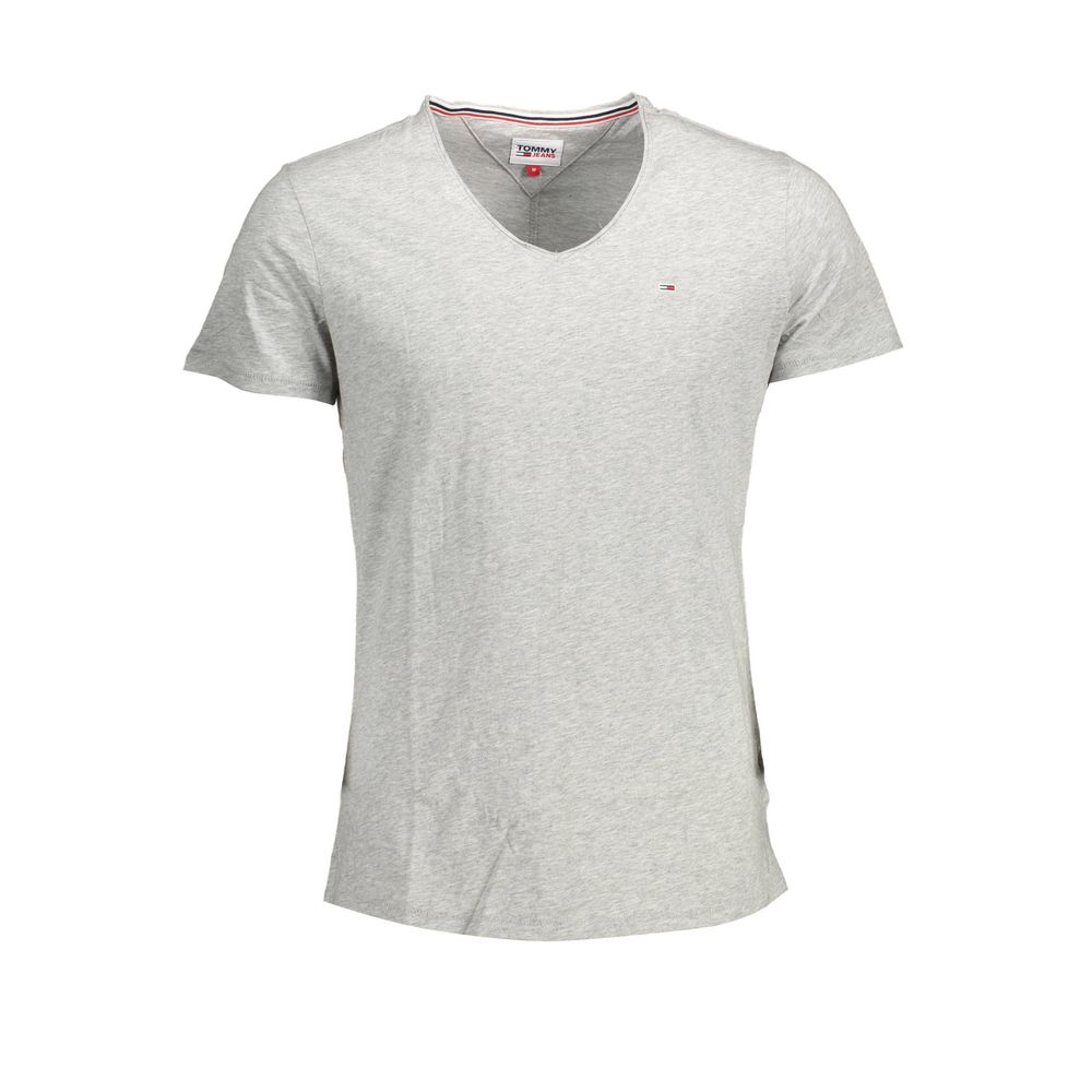 Tommy Hilfiger Gray Polyester Men T-Shirt