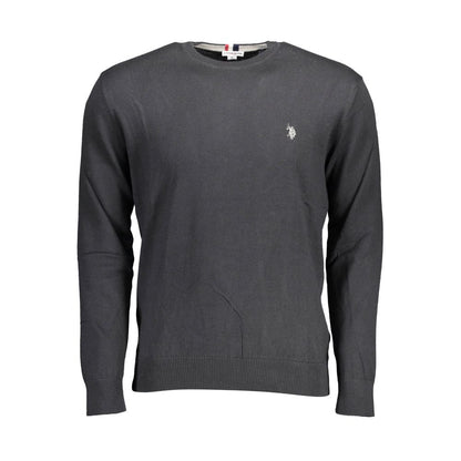 U.S. POLO ASSN. Black Cotton Men Sweater