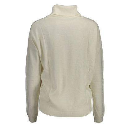 U.S. POLO ASSN. White Wool Women Sweater