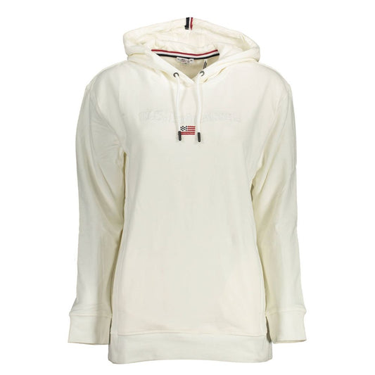 U.S. POLO ASSN. White Cotton Women Sweater