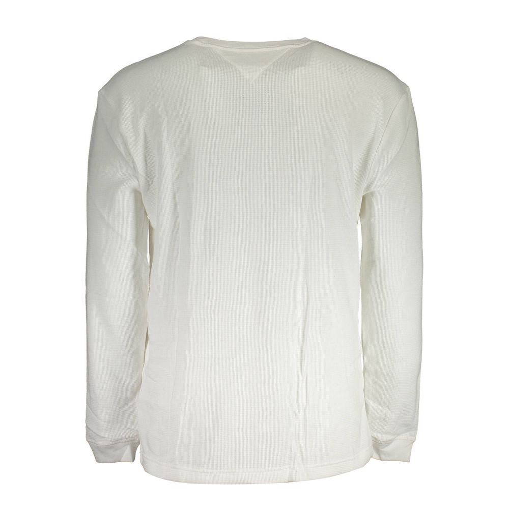 Tommy Hilfiger White Cotton Men Sweater