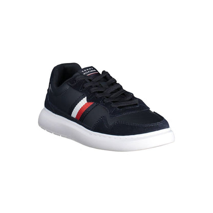 Tommy Hilfiger Blue Leather Men Sneaker