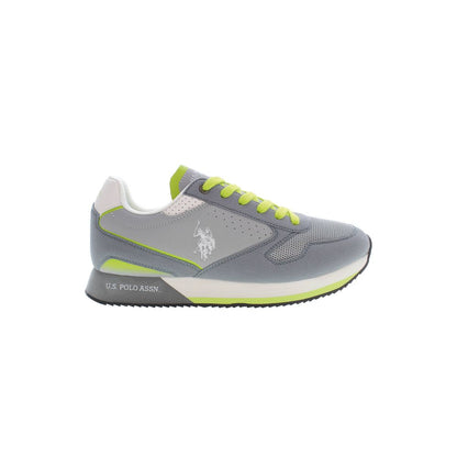 U.S. POLO ASSN. Gray Polyester Men Sneaker