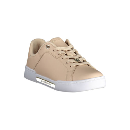 Tommy Hilfiger Pink Leather Women Sneaker