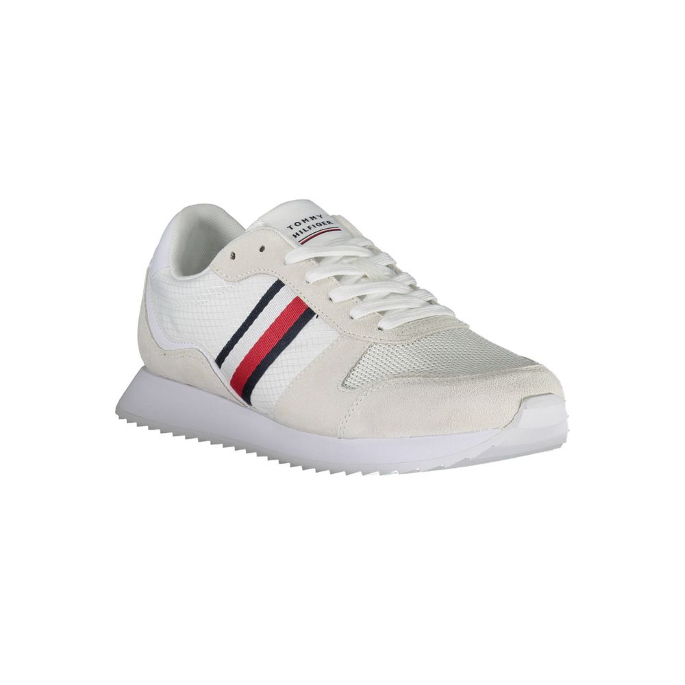 Tommy Hilfiger White Polyester Men Sneaker