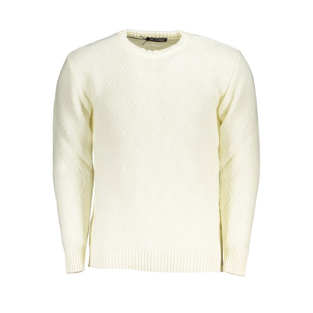 U.S. Grand Polo White Fabric Sweater