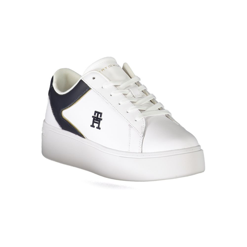 Tommy Hilfiger White Polyester Sneaker