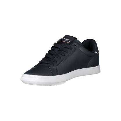 Tommy Hilfiger Blue Leather Men Sneaker