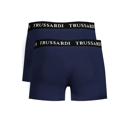 Trussardi Blue Cotton Underwear