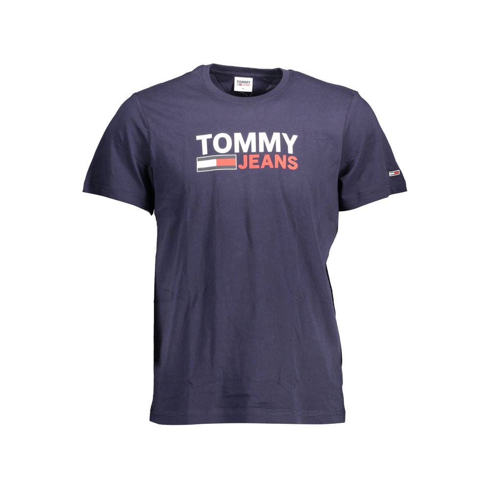 Tommy Hilfiger Blue Cotton Men T-Shirt