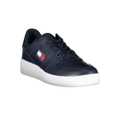 Tommy Hilfiger Blue Contrast Sneakers with Logo Detail