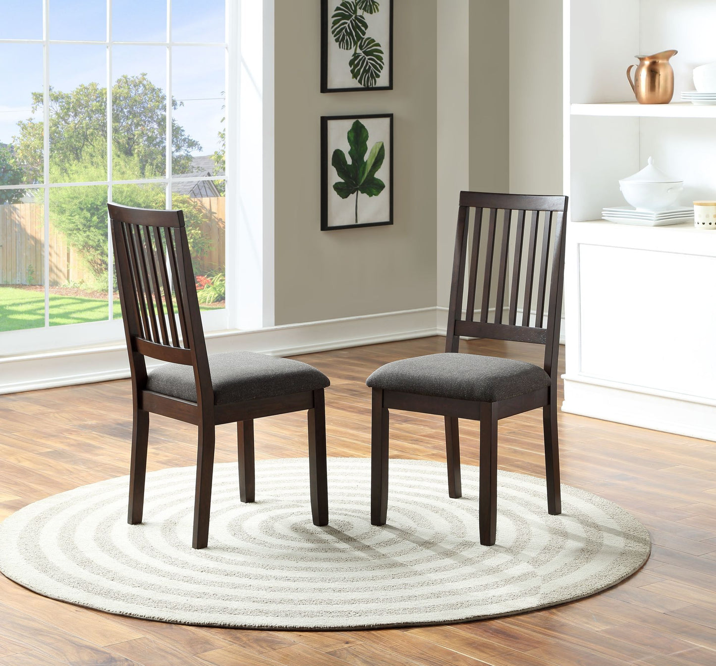 Yorktown - 5 Piece Dining Set - Dark Brown