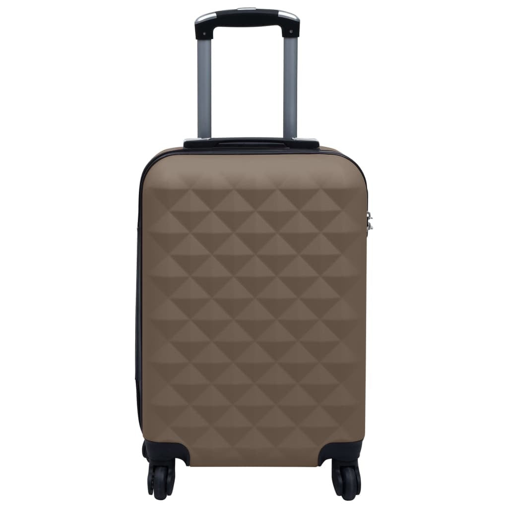 Hardcase Trolley Set 2 pcs Brown ABS