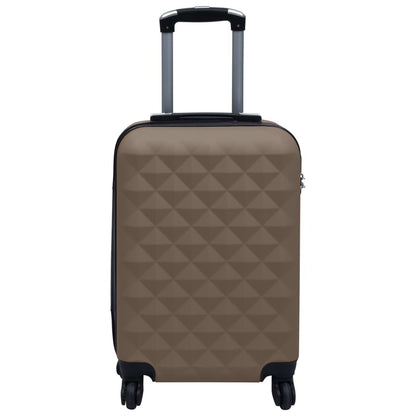 Hardcase Trolley Set 2 pcs Brown ABS